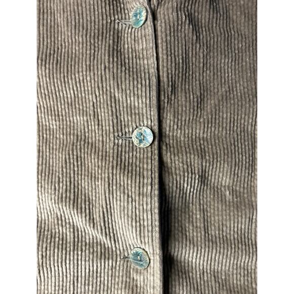 NWT Woman Within 4X Corduroy Pleat Back Chore Barn Jacket Coat Tan - Picture 6 of 7